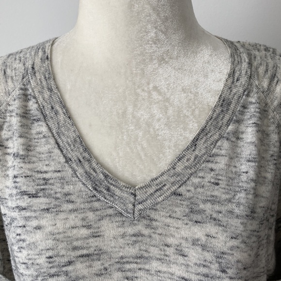 Talbot V-Neck Short Sleeve Sweater Top - Picture 3 of 7
